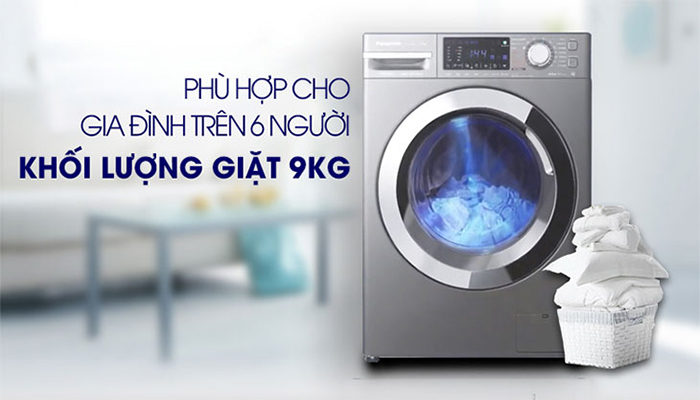 Chọn máy giặt có khối lượng phù hợp với nhu cầu sử dụng