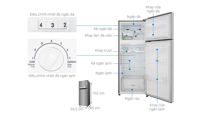 Tủ lạnh LG GN-M208PS