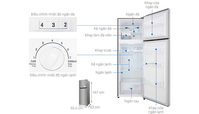 Tủ lạnh LG GN-M255PS