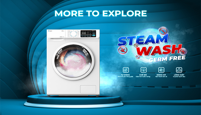 Công nghệ giặt hơi nước Steam Wash