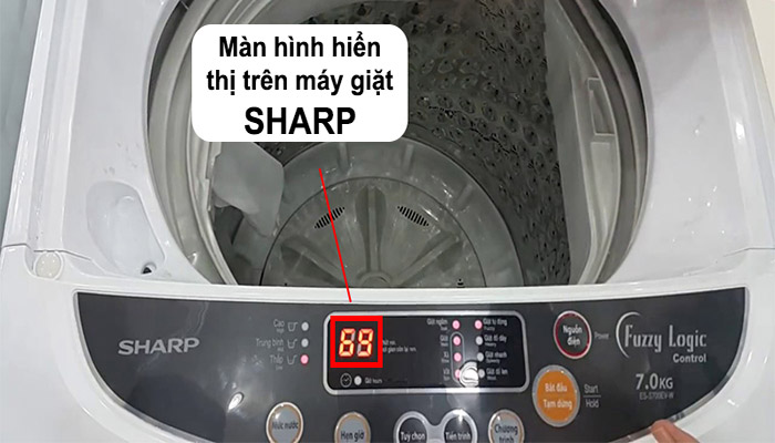 Mã lỗi trên máy giặt Sharp