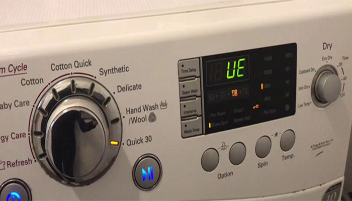 Lỗi UE máy giặt LG là gì