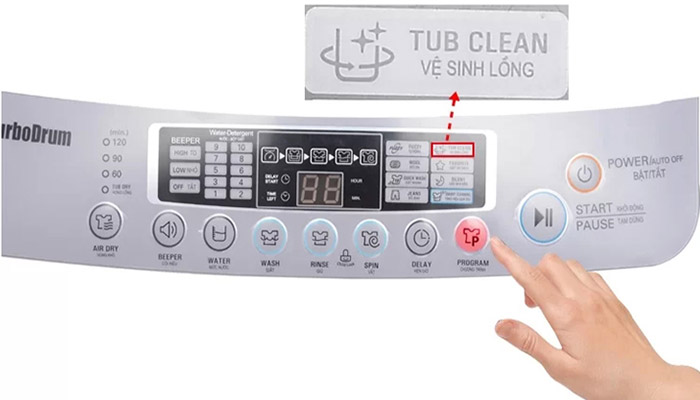 Cách khắc phục lỗi tCL trên máy giặt LG
