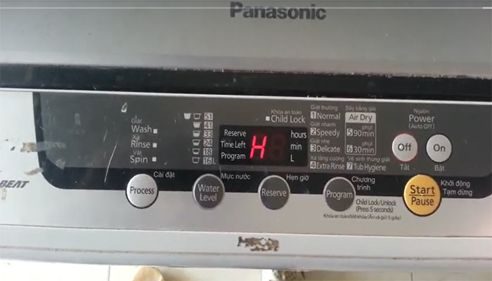 Máy giặt Panasonic báo lỗi H01 là do phao áp suất bị lỗi 