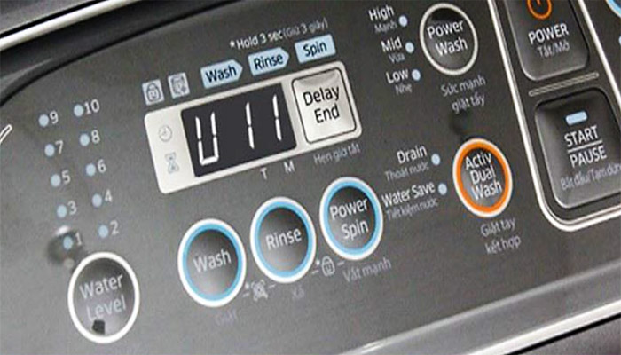 Máy giặt Panasonic báo lỗi U11 là do nước thải không thoát được 