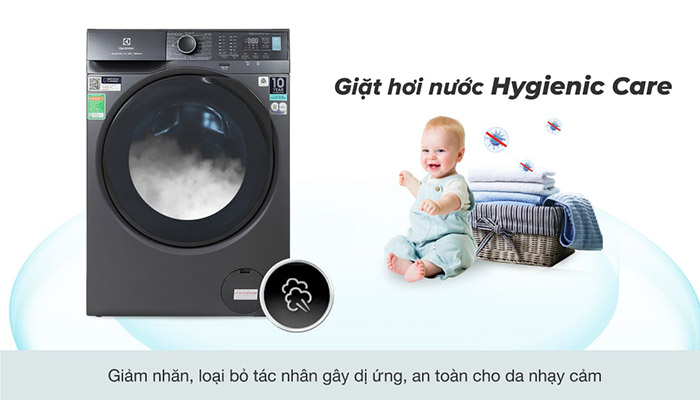 Công nghệ giặt hơi nước của máy giặt Electrolux EWF1024P5SB