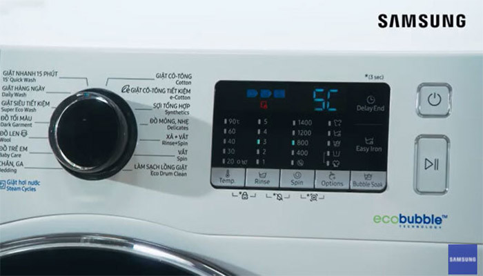 Lỗi 5c máy giặt Samsung là gì