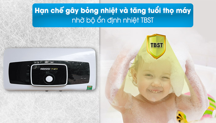 Công nghệ chống bỏng của bình nóng lạnh Rossi Puro