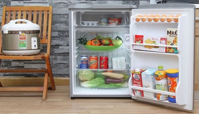 Kích thước tủ lạnh 100 lít của một số thương hiệu phổ biến hiện nay