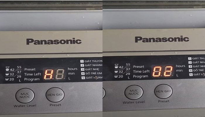Lỗi H02 máy giặt Panasonic là gì