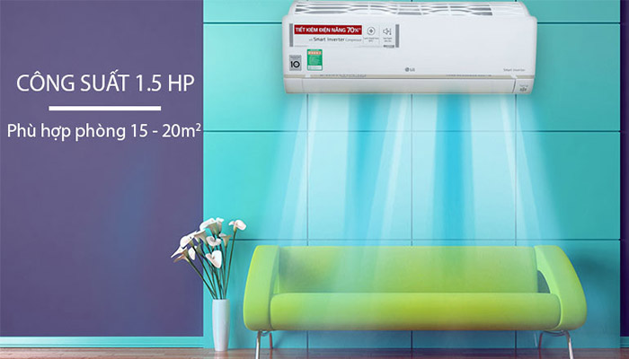 Điều hòa LG 12000 V13WIN có thiết kế hiện đại