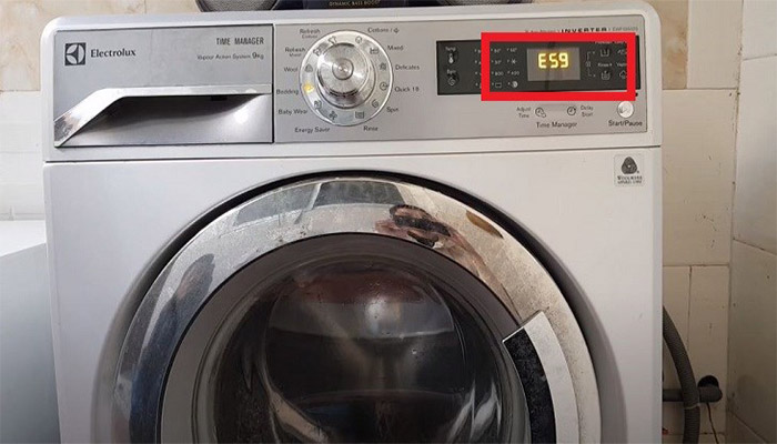 Lỗi E59 máy giặt Toshiba là gì