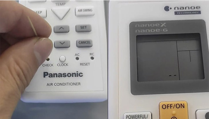 Kiểm tra mã lỗi điều hòa Panasonic